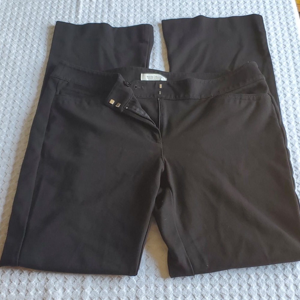 White House Black Market Boot Cut Black Pants 12R